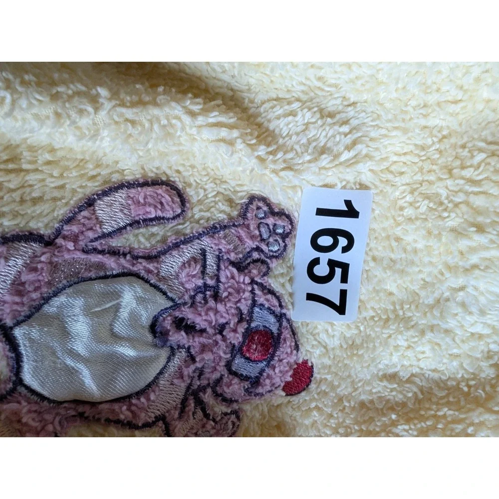 Vintage Y2K Xhilaration Bath Robe Girls L/XL Butter Yellow Kidcore Cat Terry